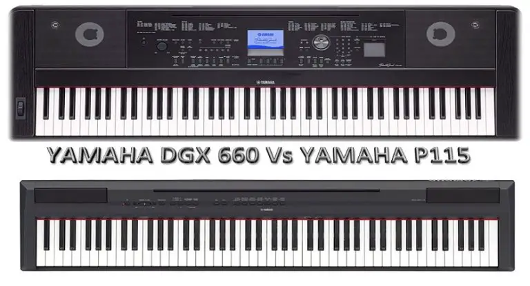 Yamaha DGX 660 vs P115