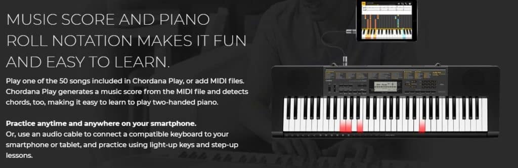keyboard that teaches you to play