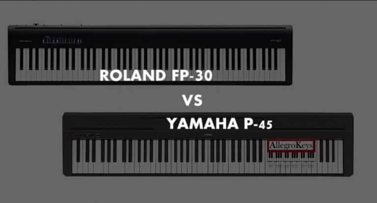 Roland FP30 vs Yamaha P45