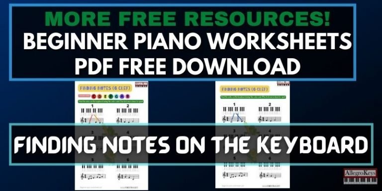More beginner piano worksheets!