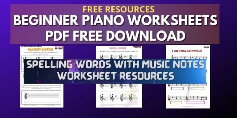 Beginner piano worksheets PDF- Free download