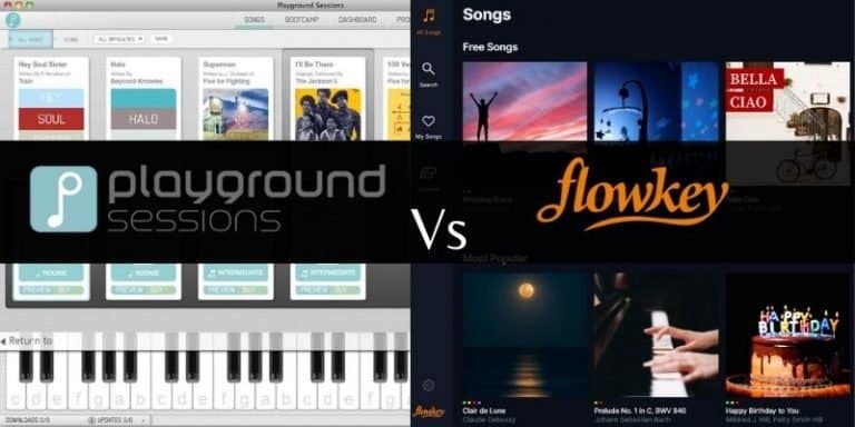 Playground sessions Vs Flowkey- Which teaches piano best?
