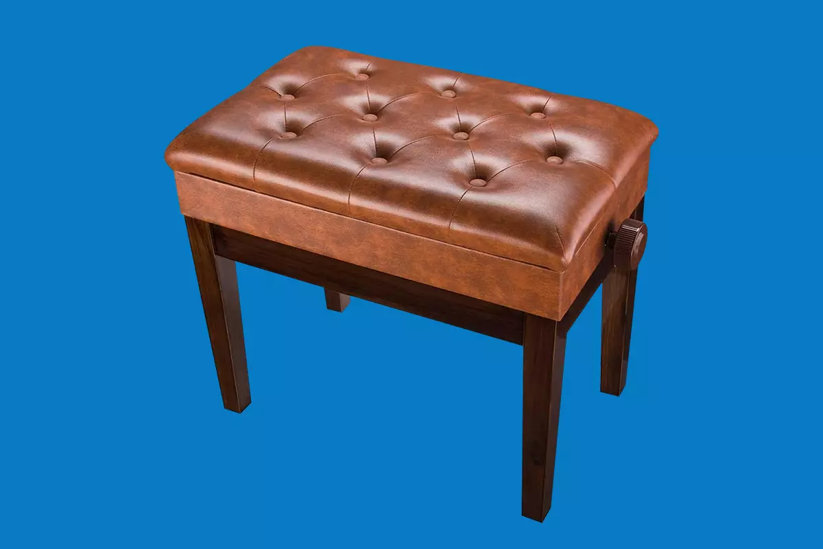 Brown Piano Bench