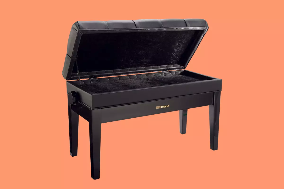 Black Piano Bench