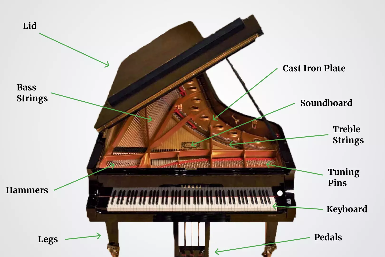 Piano Parts Chart